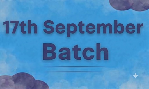 4th September batch Bangalore - 2026